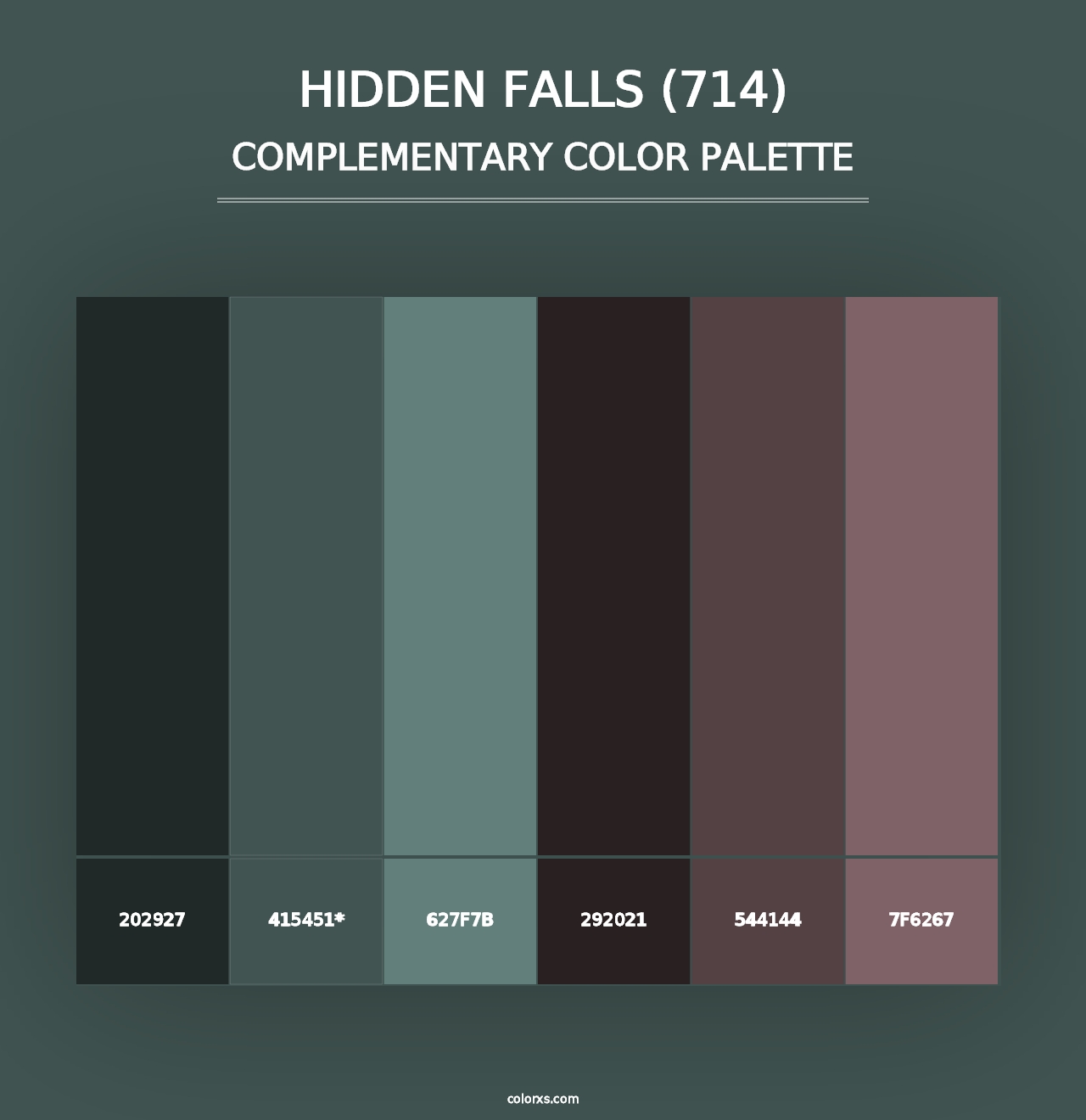 Hidden Falls (714) - Complementary Color Palette