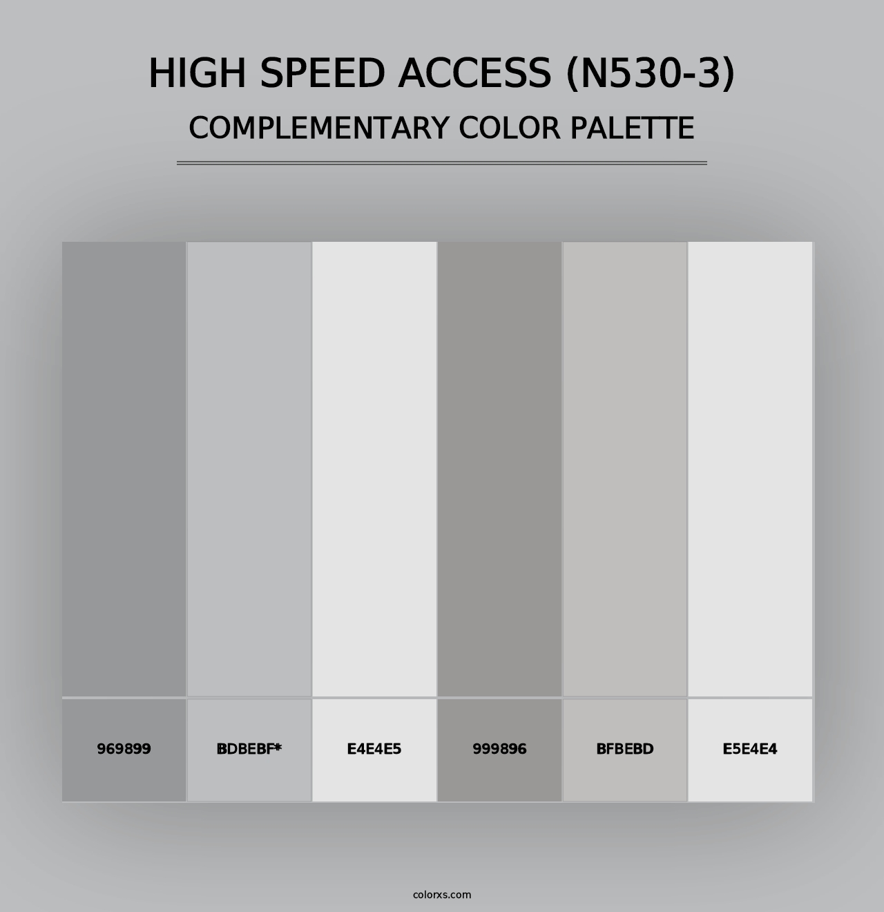 High Speed Access (N530-3) - Complementary Color Palette