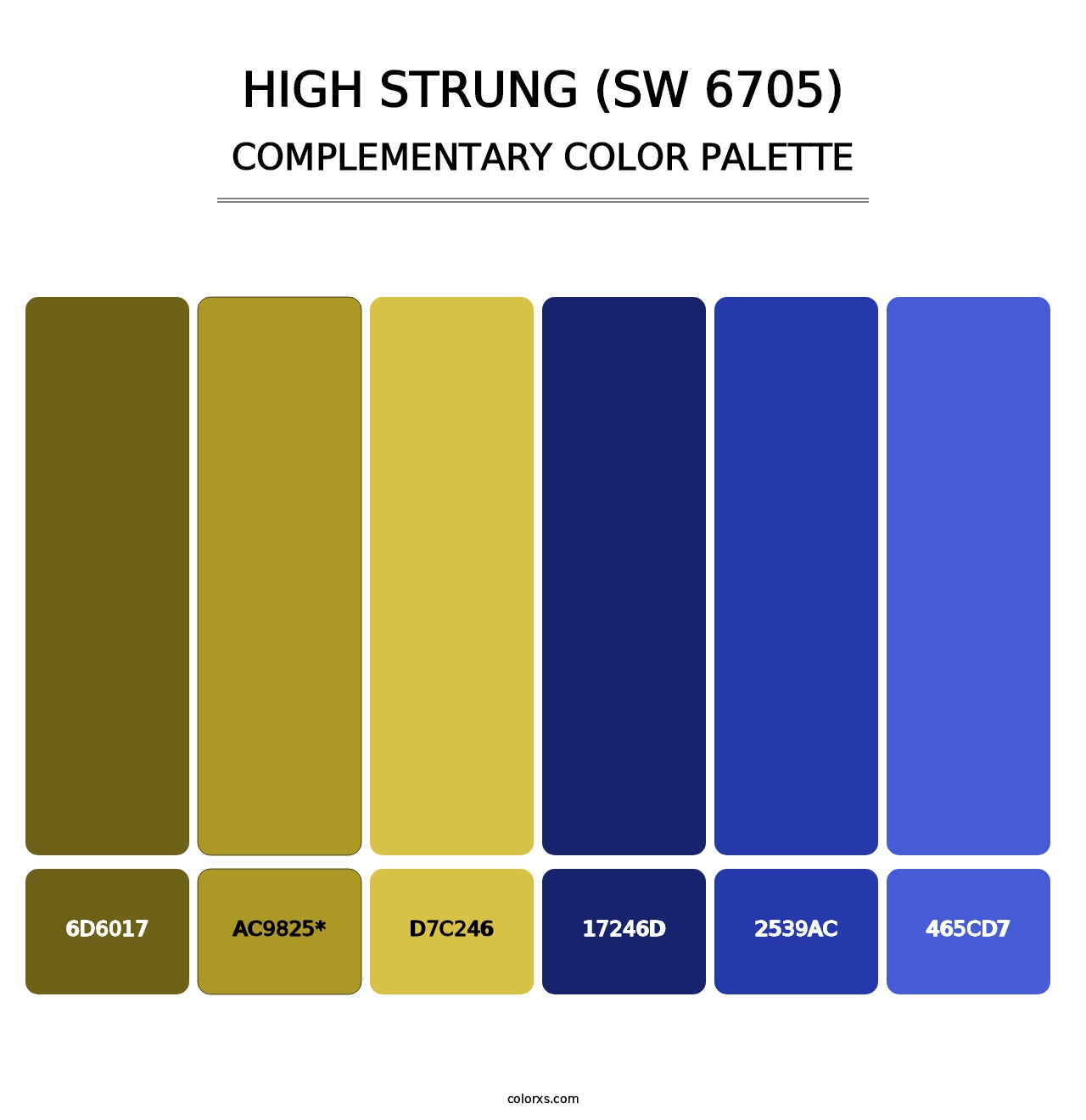 High Strung (SW 6705) - Complementary Color Palette