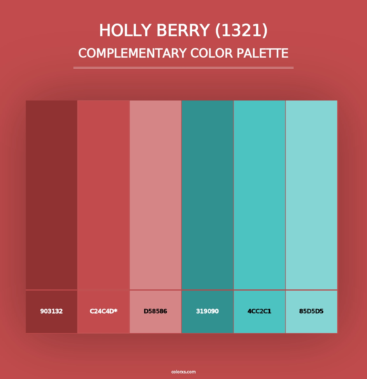 Holly Berry (1321) - Complementary Color Palette