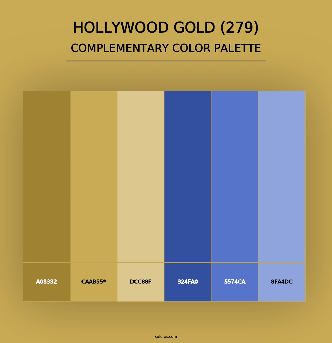 Hollywood Gold (279) - Complementary Color Palette