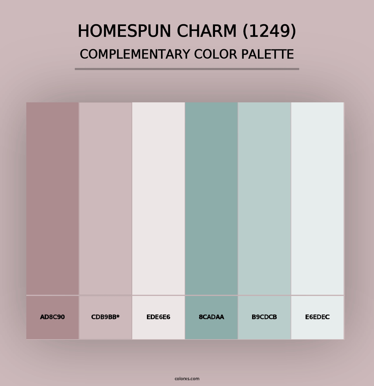 Homespun Charm (1249) - Complementary Color Palette