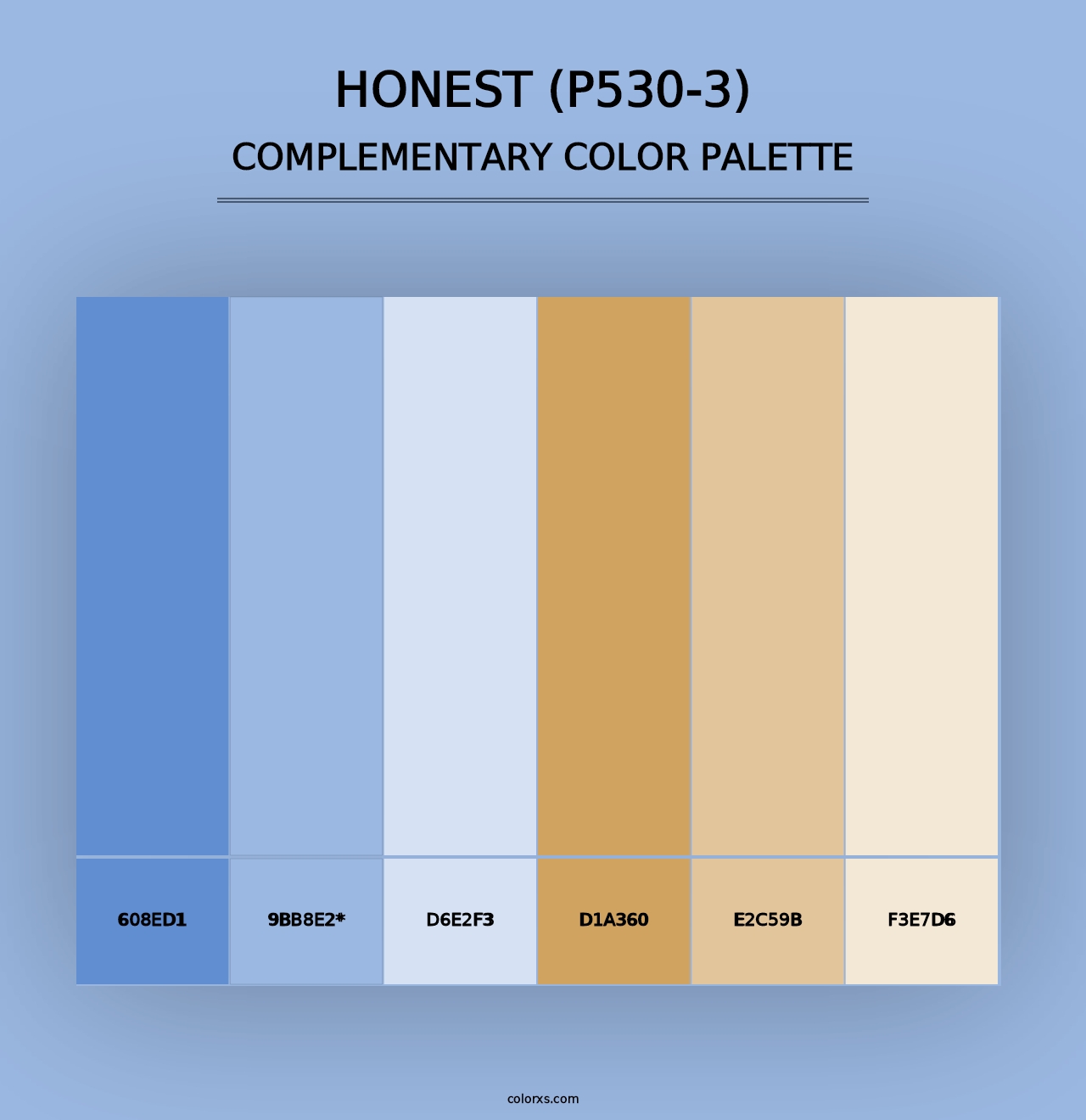 Honest (P530-3) - Complementary Color Palette