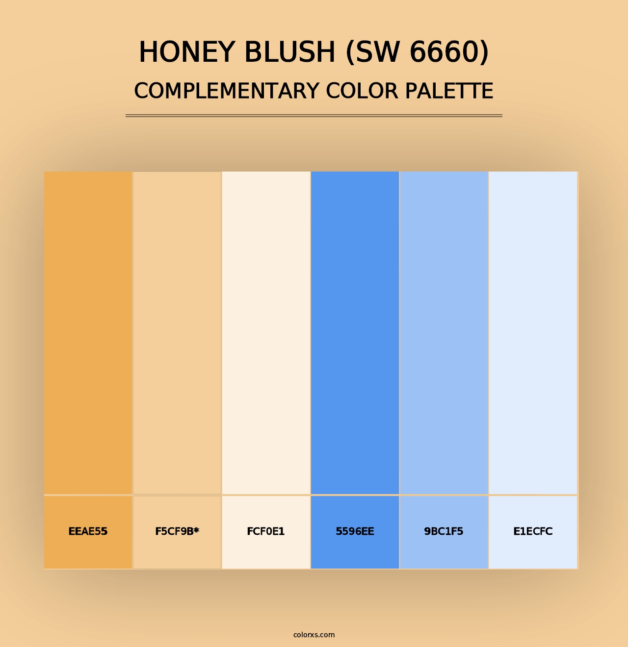 Honey Blush (SW 6660) - Complementary Color Palette