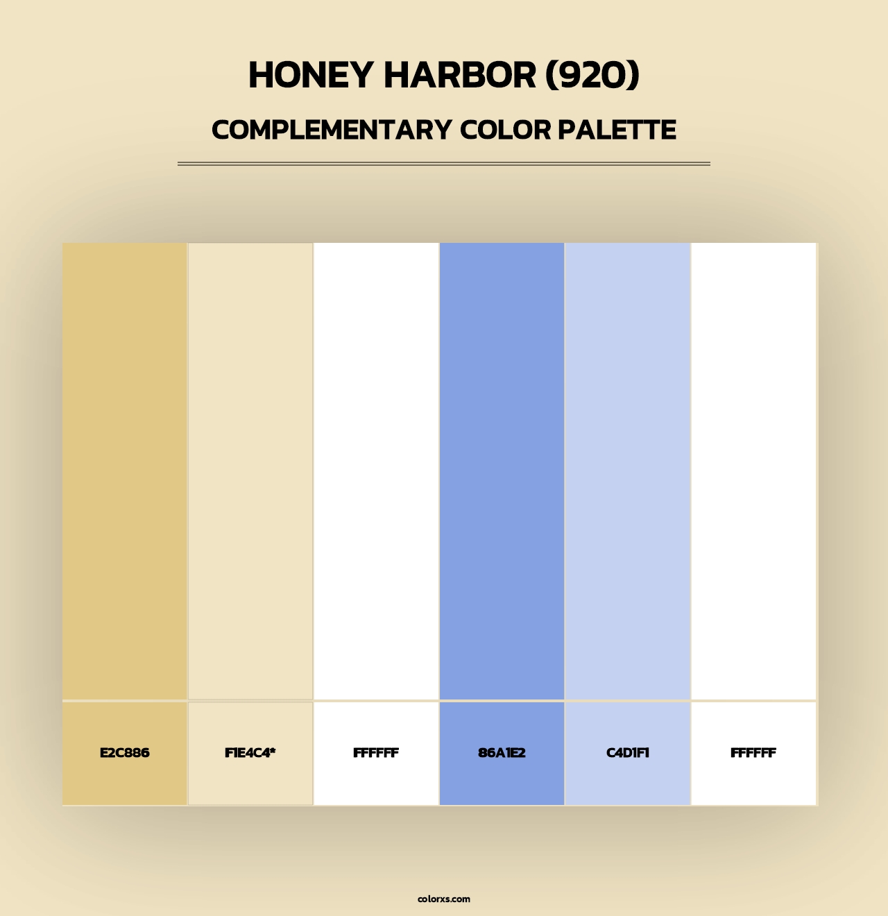 Honey Harbor (920) - Complementary Color Palette