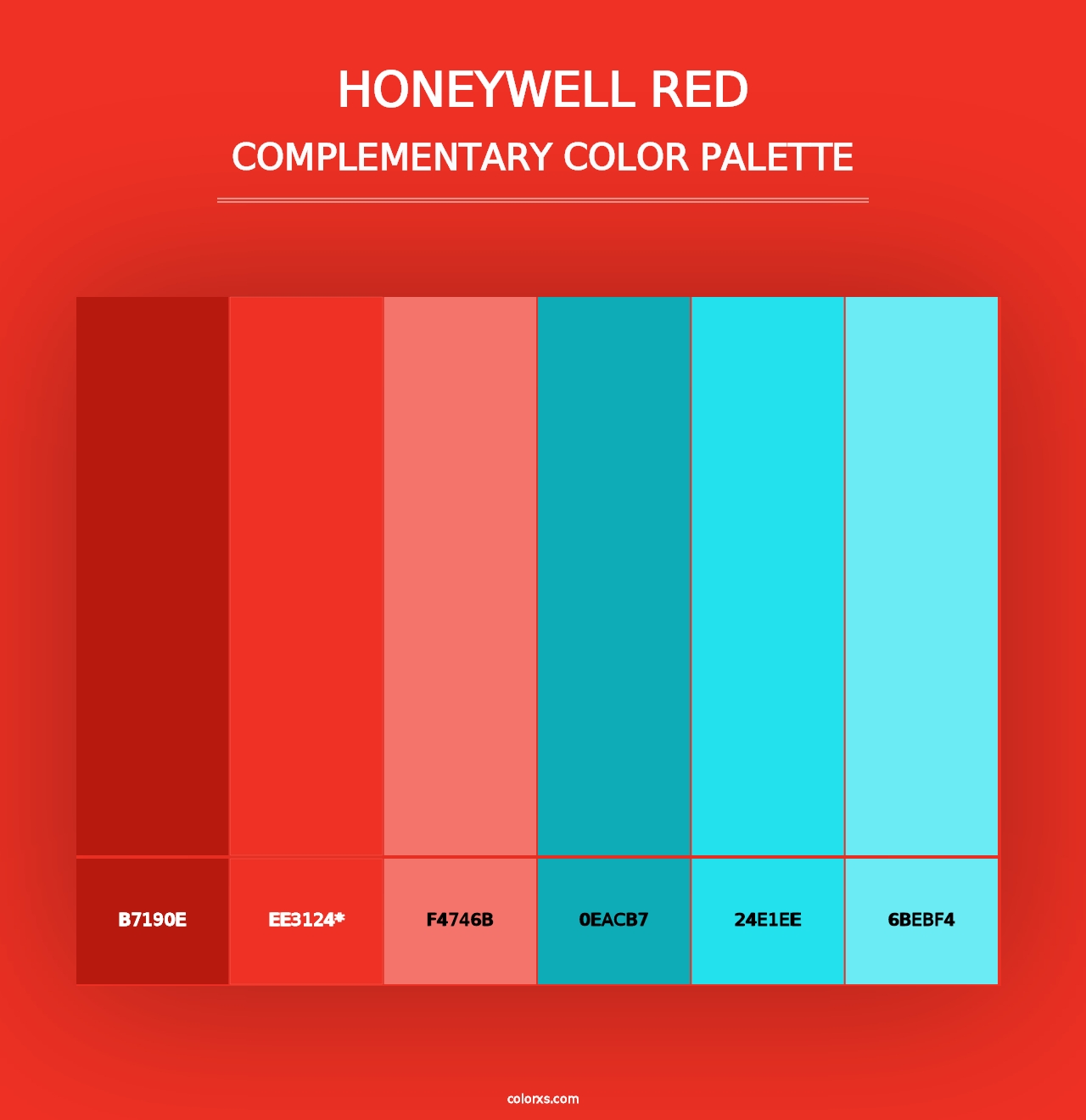 Honeywell Red - Complementary Color Palette