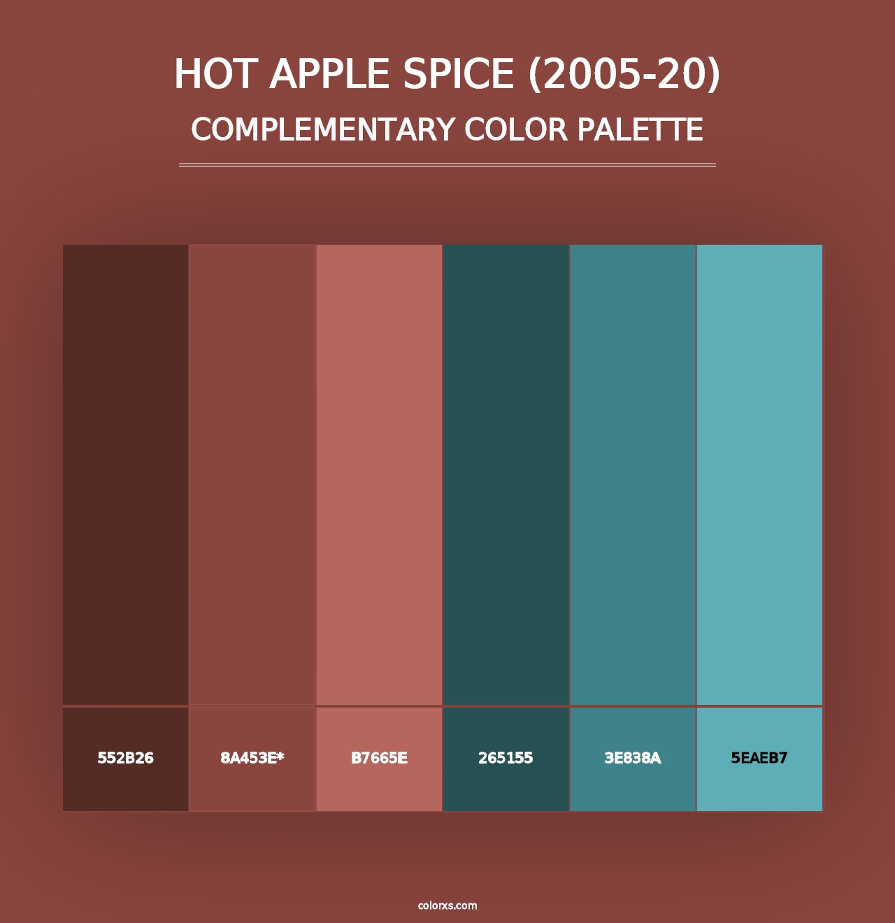 Hot Apple Spice (2005-20) - Complementary Color Palette