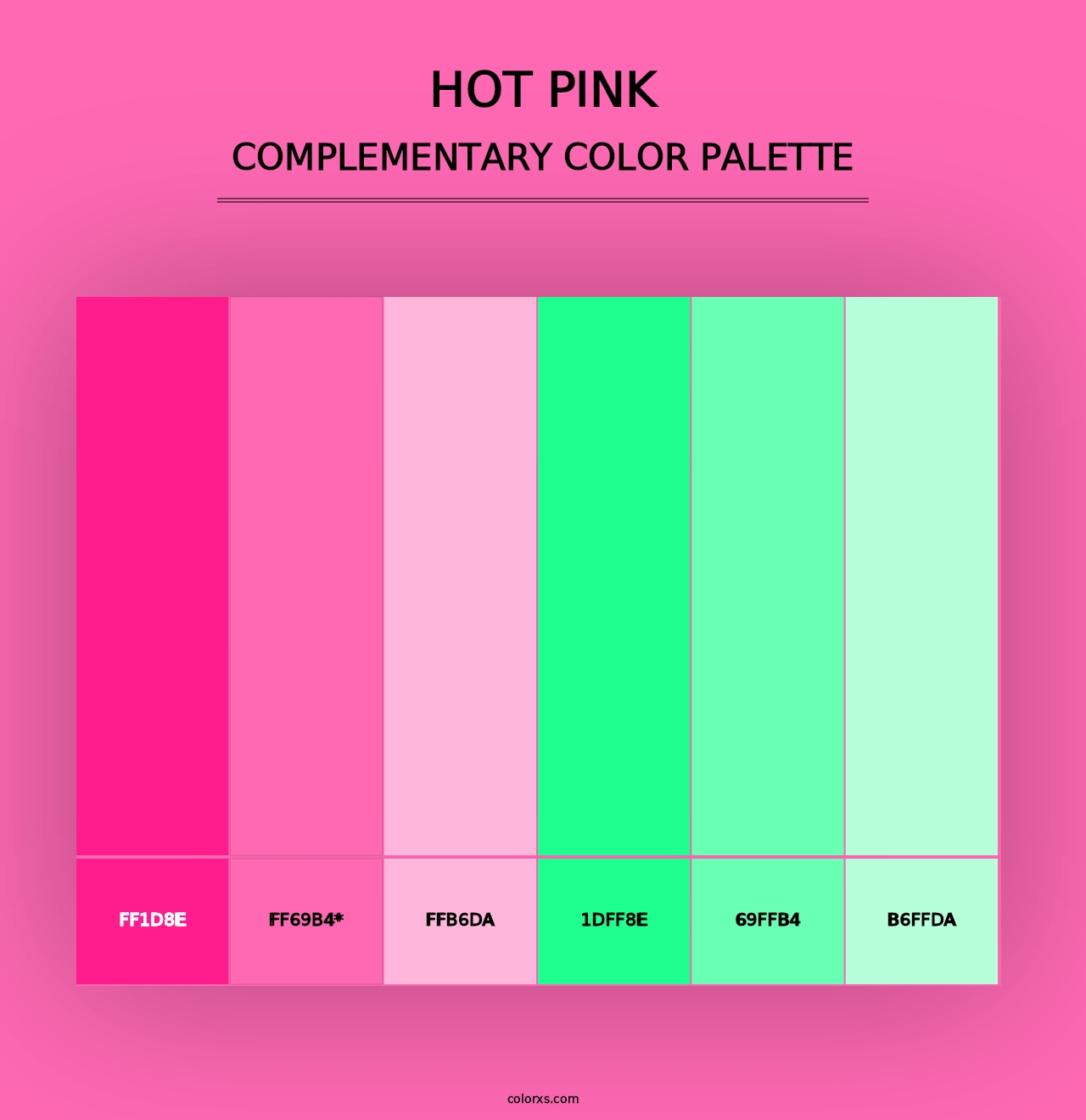 Hot Pink - Complementary Color Palette