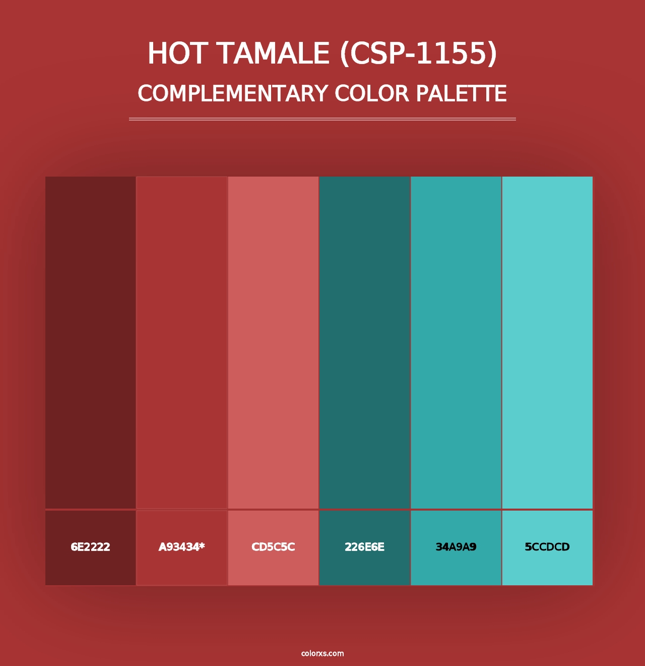 Hot Tamale (CSP-1155) - Complementary Color Palette