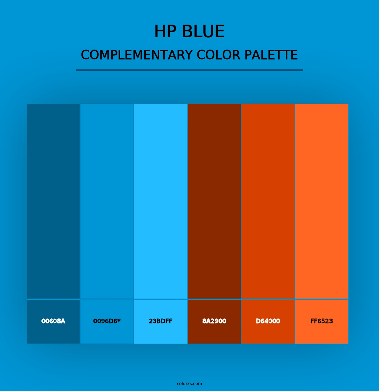 HP Blue - Complementary Color Palette