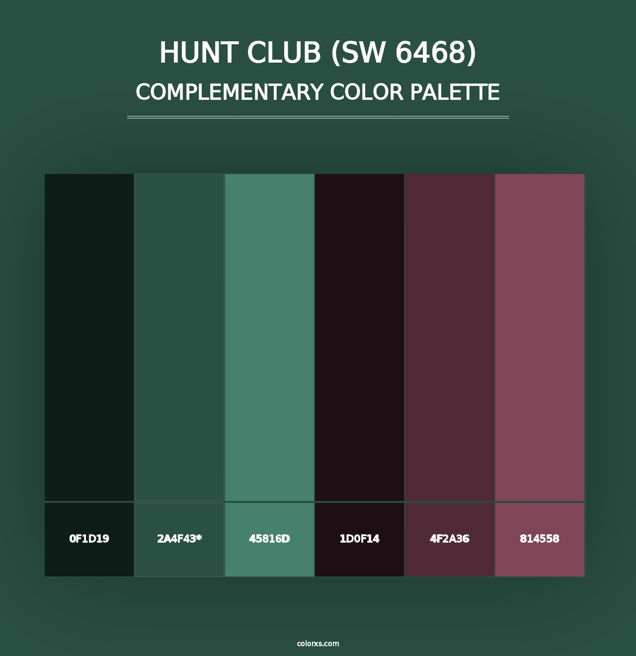 Hunt Club (SW 6468) - Complementary Color Palette