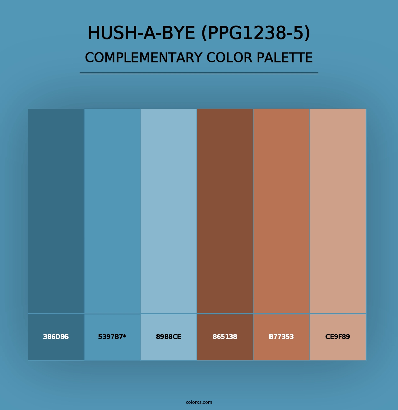 Hush-A-Bye (PPG1238-5) - Complementary Color Palette