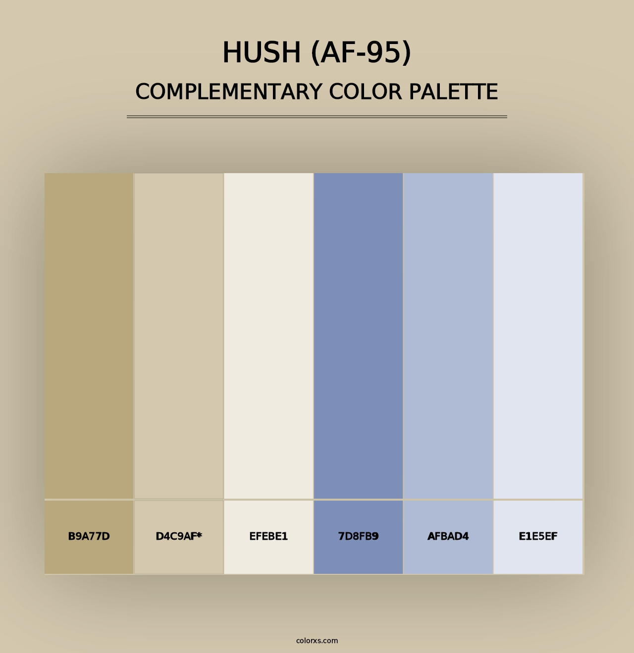 Hush (AF-95) - Complementary Color Palette