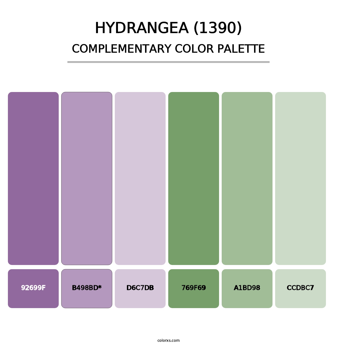 Hydrangea (1390) - Complementary Color Palette