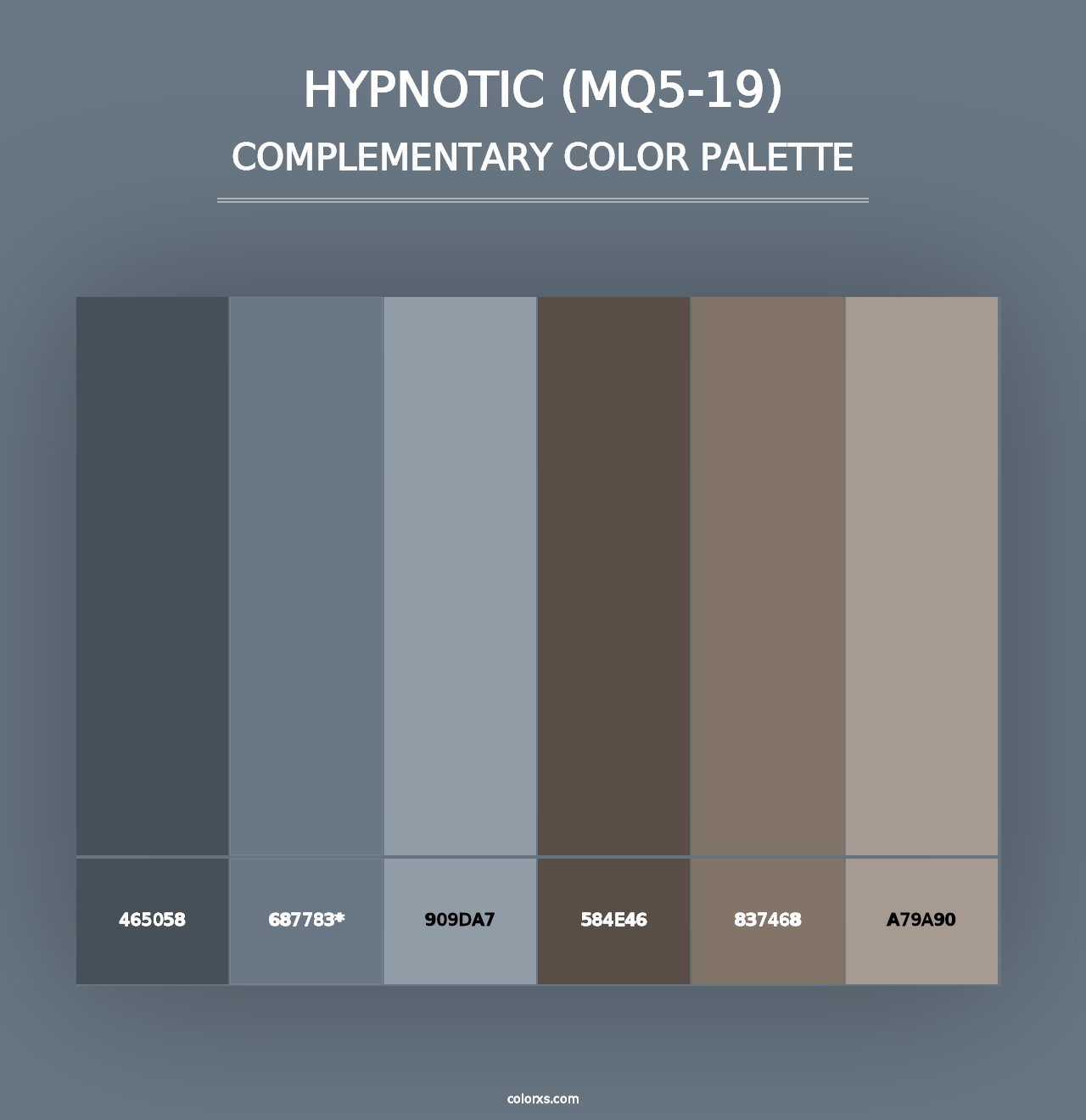 Hypnotic (MQ5-19) - Complementary Color Palette