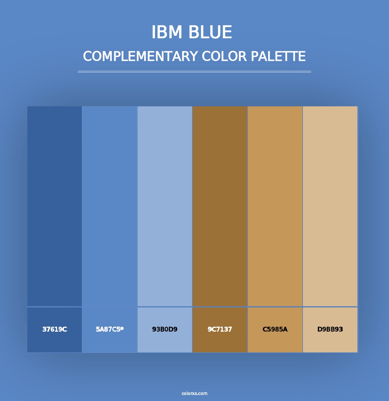 IBM Blue  - Complementary Color Palette