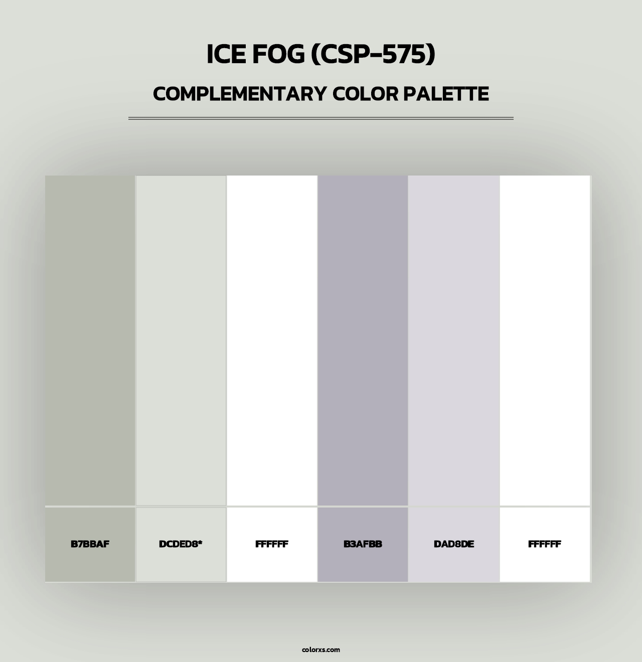 Ice Fog (CSP-575) - Complementary Color Palette