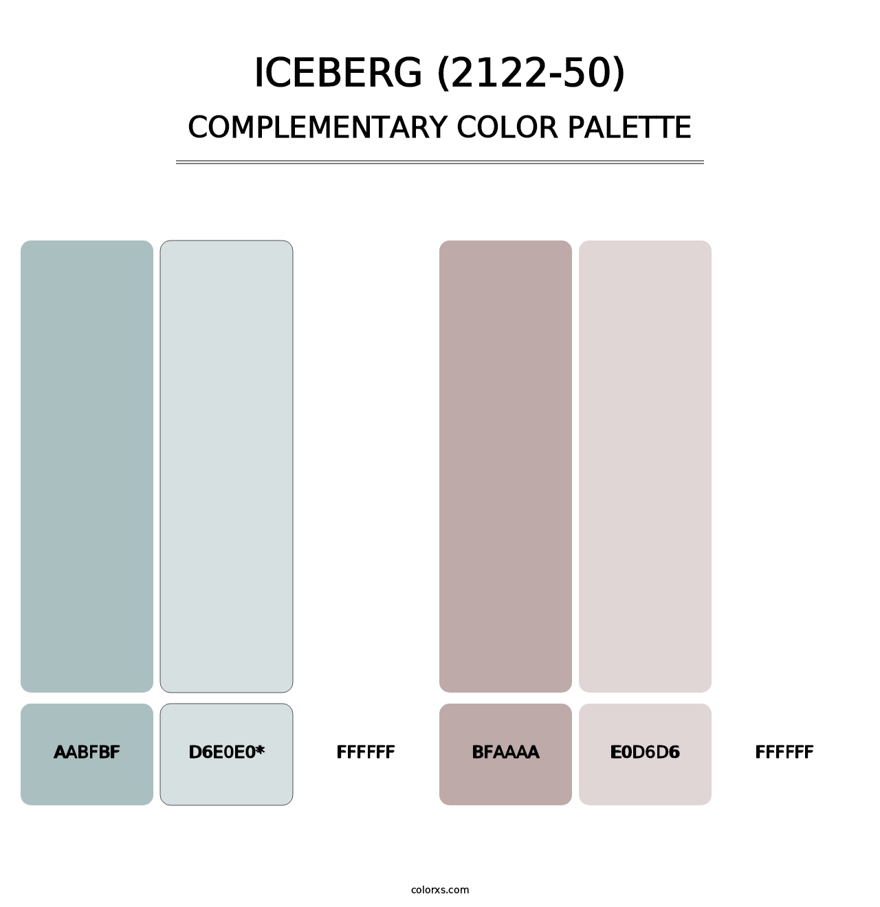 Iceberg (2122-50) - Complementary Color Palette