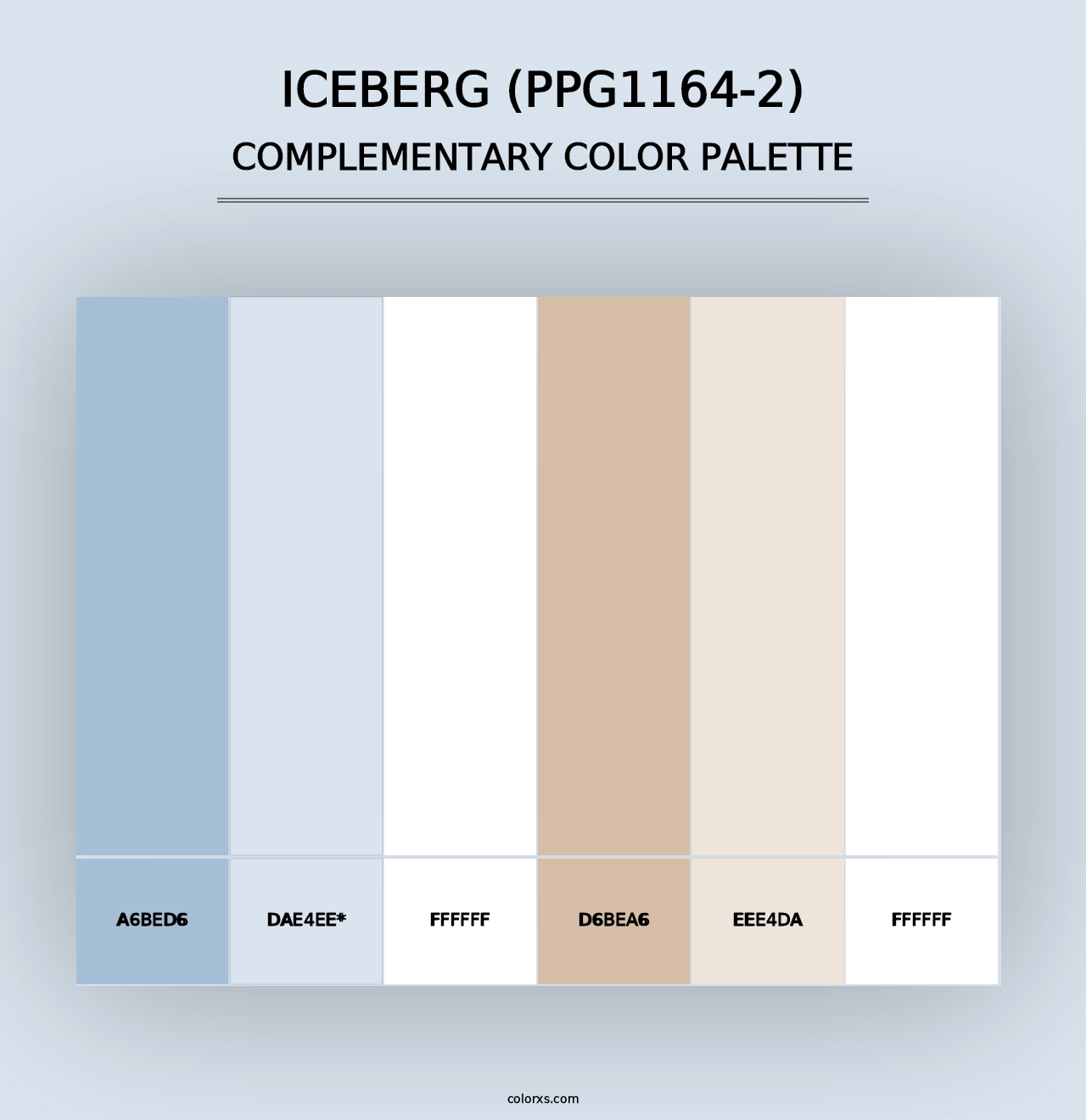 Iceberg (PPG1164-2) - Complementary Color Palette