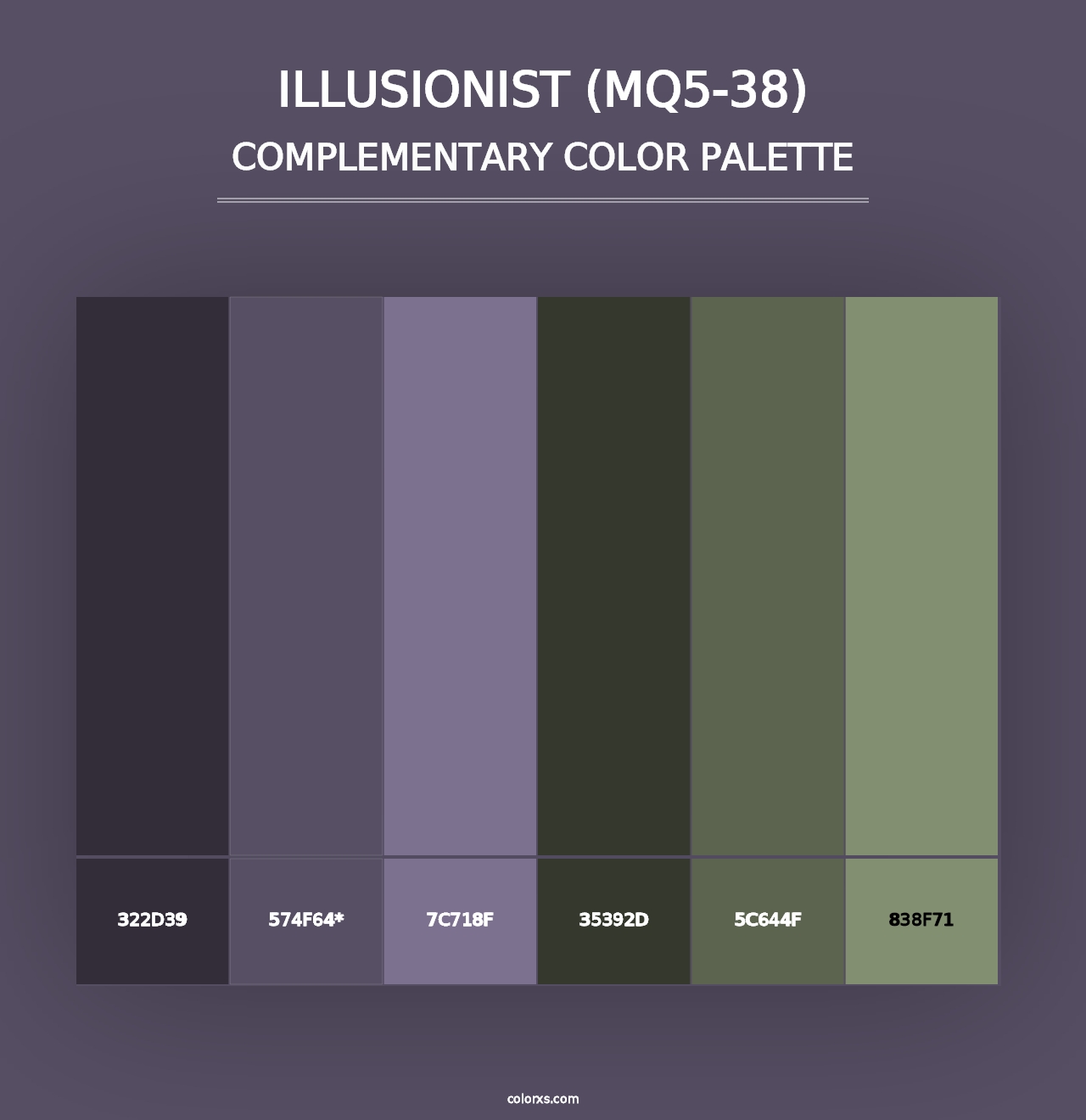 Illusionist (MQ5-38) - Complementary Color Palette