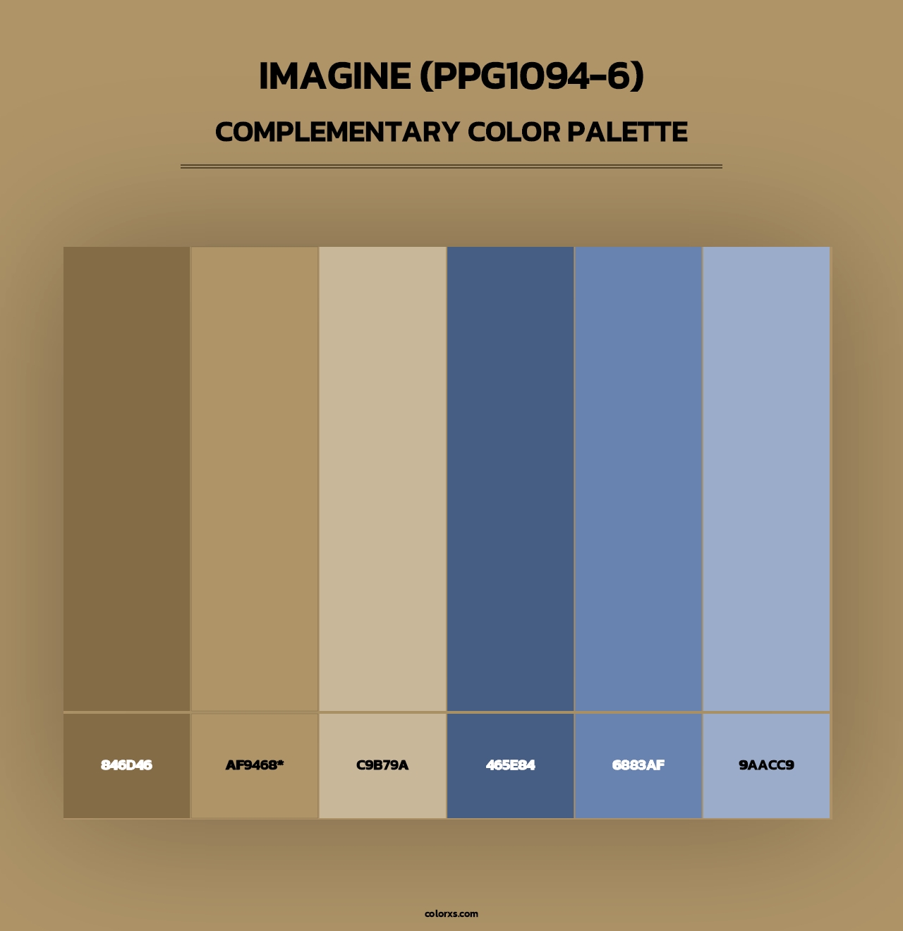 Imagine (PPG1094-6) - Complementary Color Palette