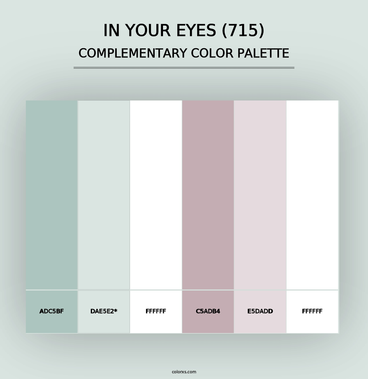 In Your Eyes (715) - Complementary Color Palette