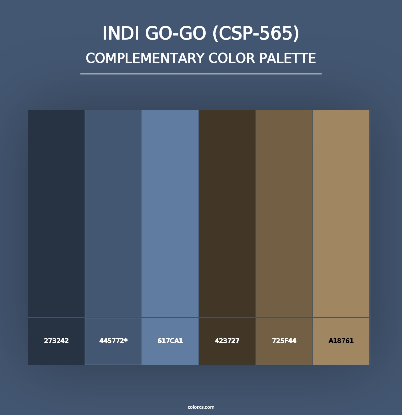 Indi Go-Go (CSP-565) - Complementary Color Palette