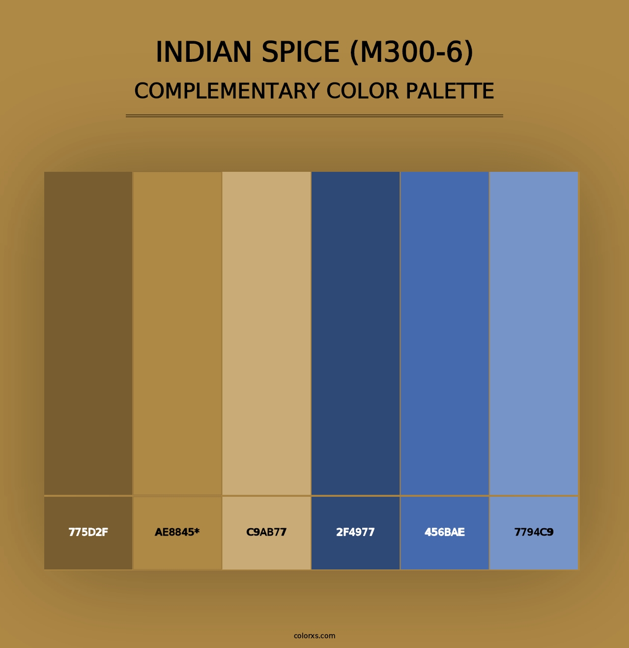 Indian Spice (M300-6) - Complementary Color Palette