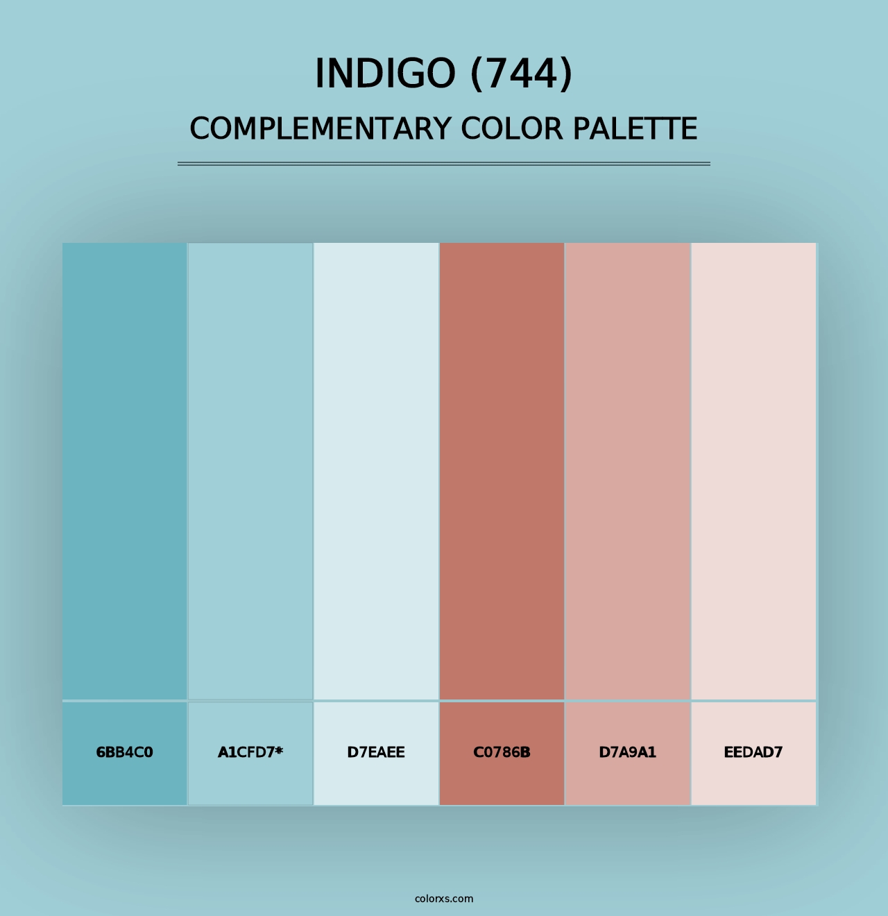 Indigo (744) - Complementary Color Palette