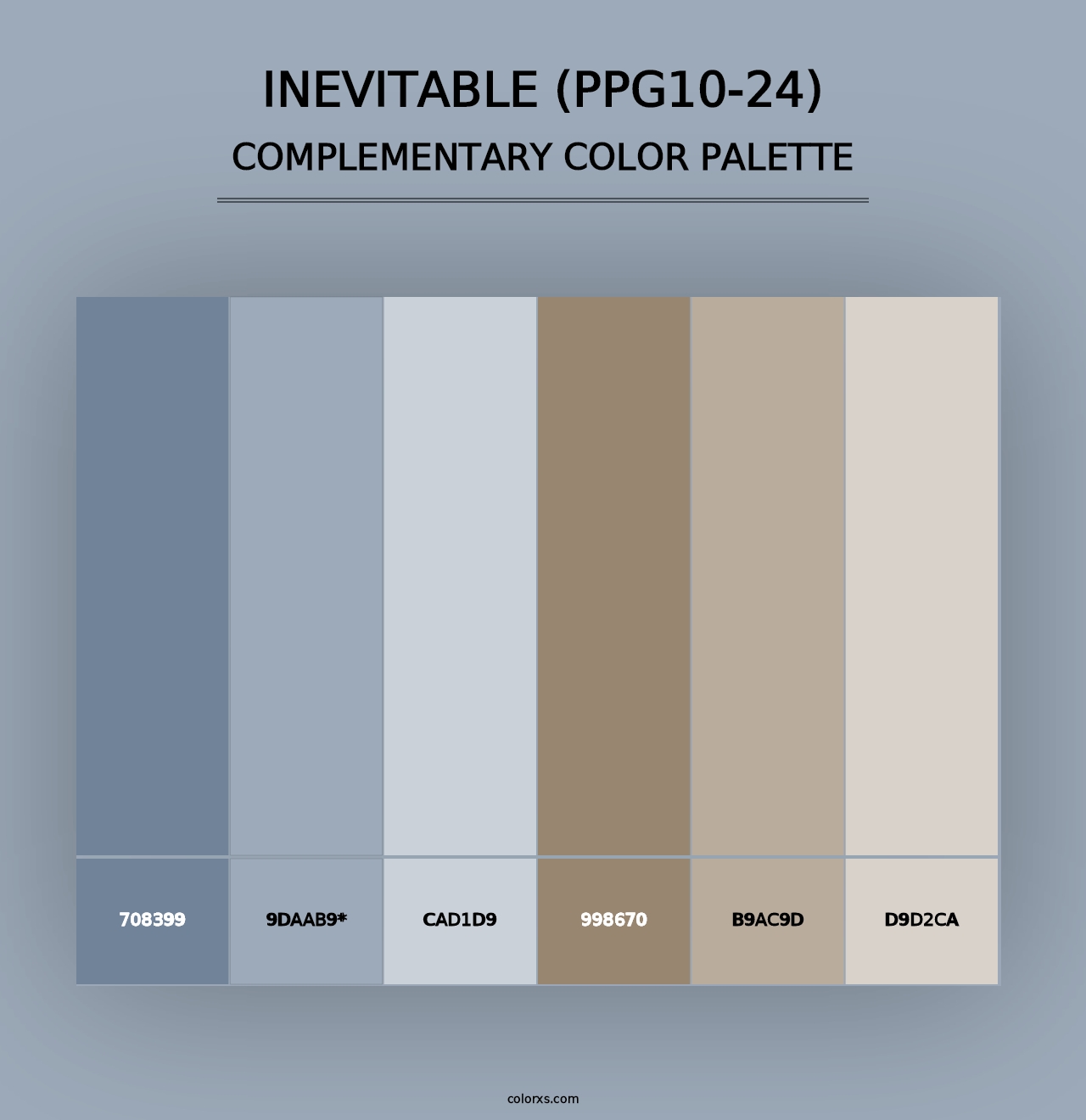 Inevitable (PPG10-24) - Complementary Color Palette