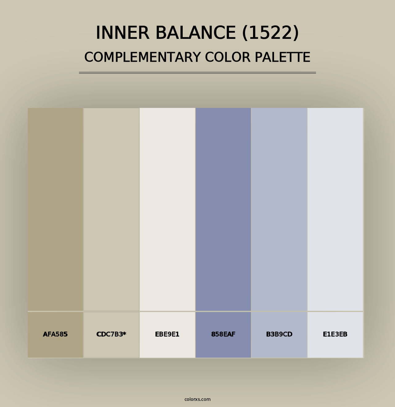 Inner Balance (1522) - Complementary Color Palette