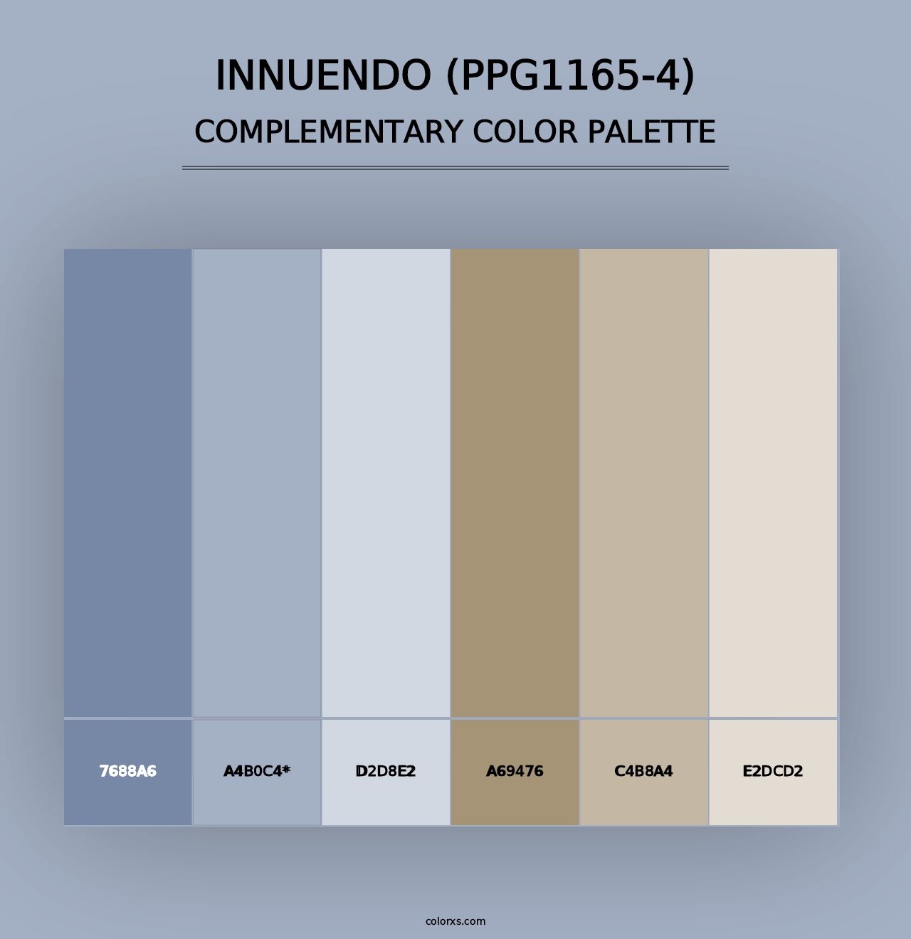 Innuendo (PPG1165-4) - Complementary Color Palette