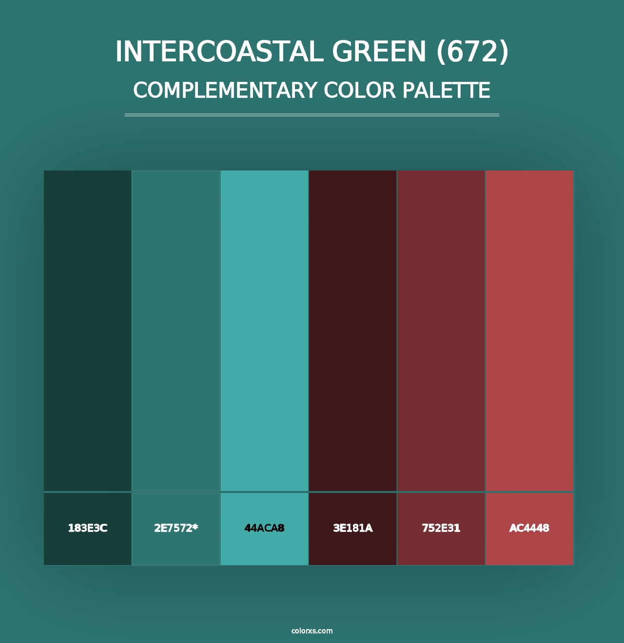 Intercoastal Green (672) - Complementary Color Palette