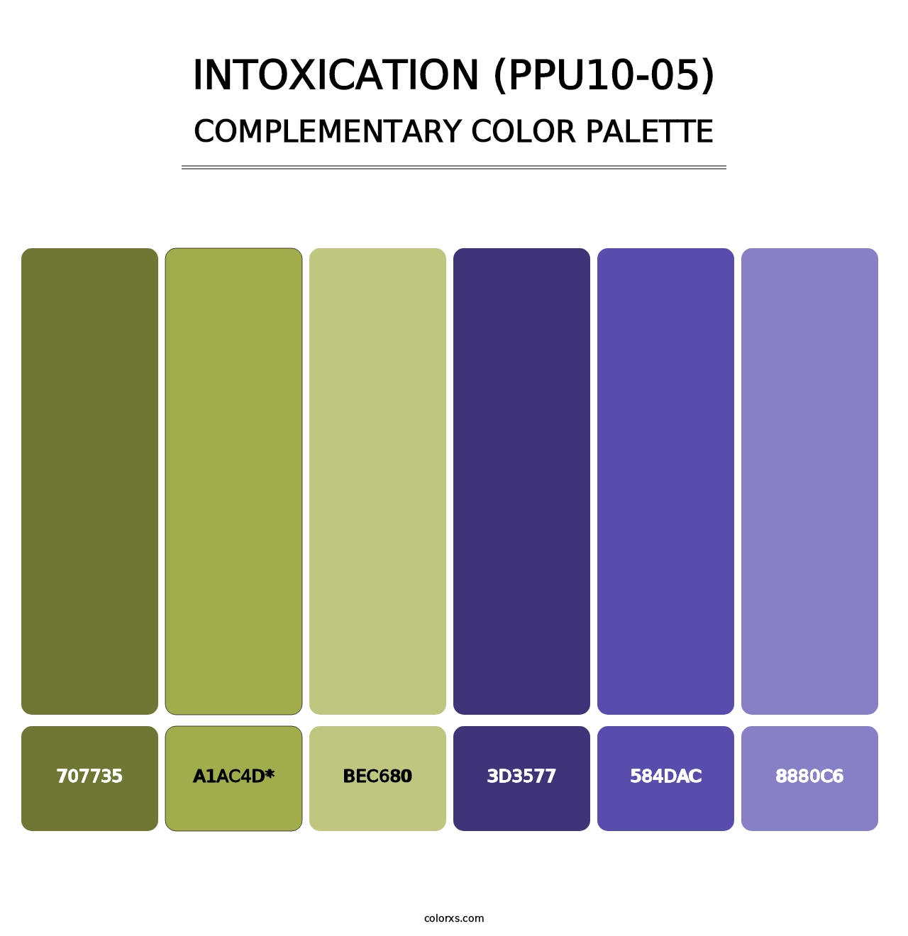 Intoxication (PPU10-05) - Complementary Color Palette