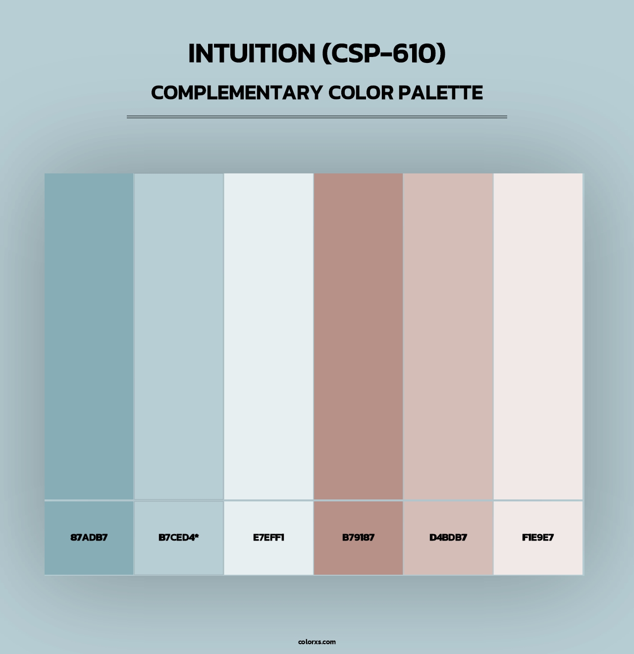 Intuition (CSP-610) - Complementary Color Palette