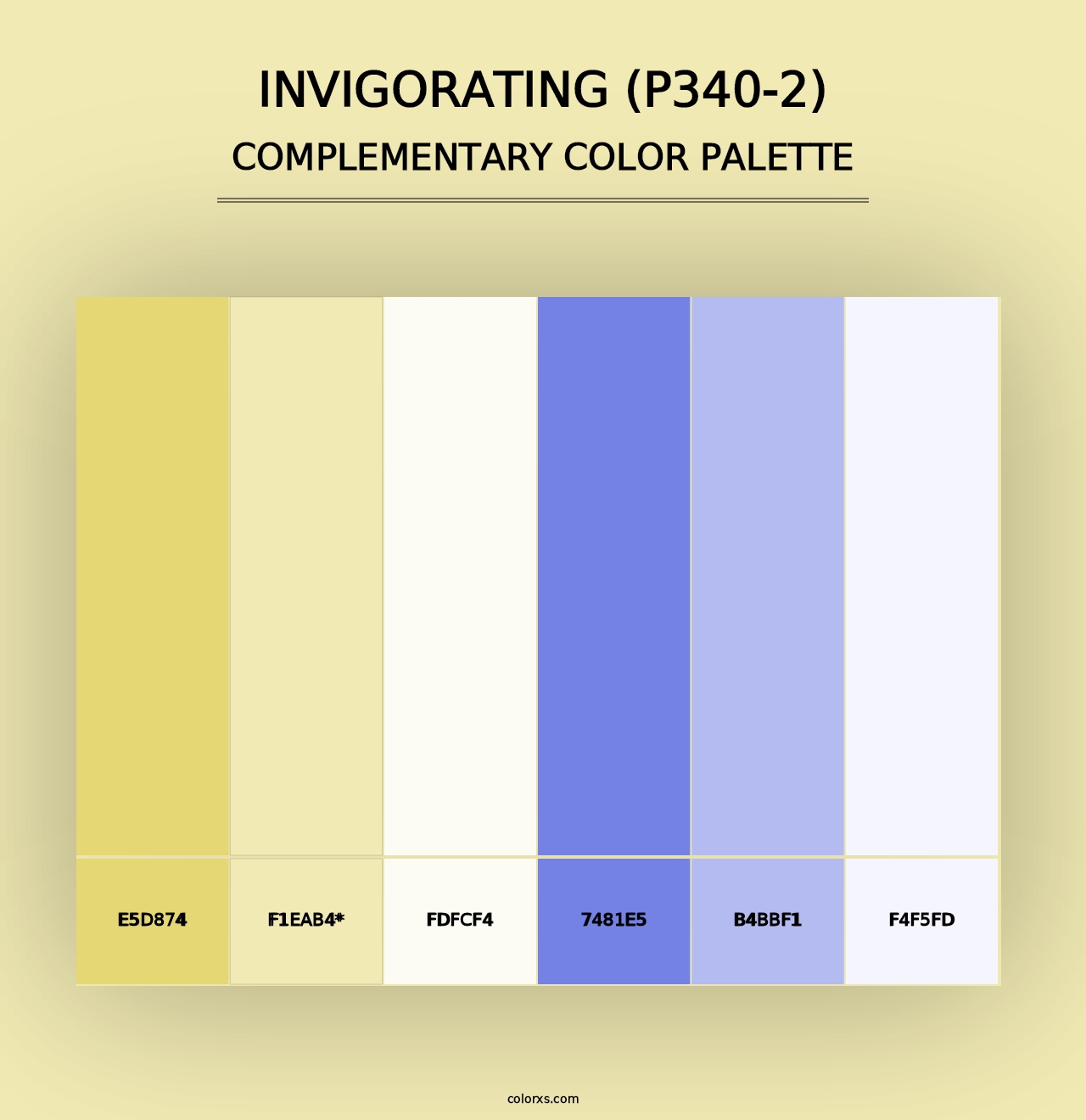 Invigorating (P340-2) - Complementary Color Palette