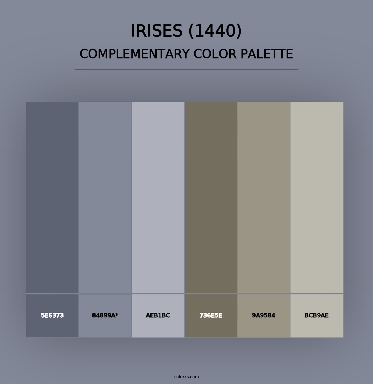 Irises (1440) - Complementary Color Palette