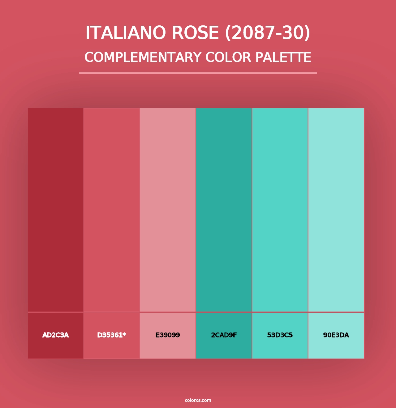 Italiano Rose (2087-30) - Complementary Color Palette