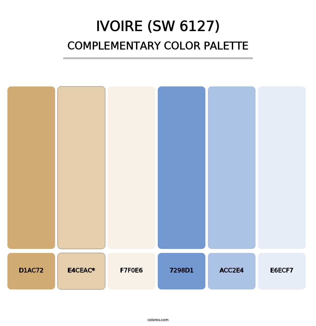 Ivoire (SW 6127) - Complementary Color Palette