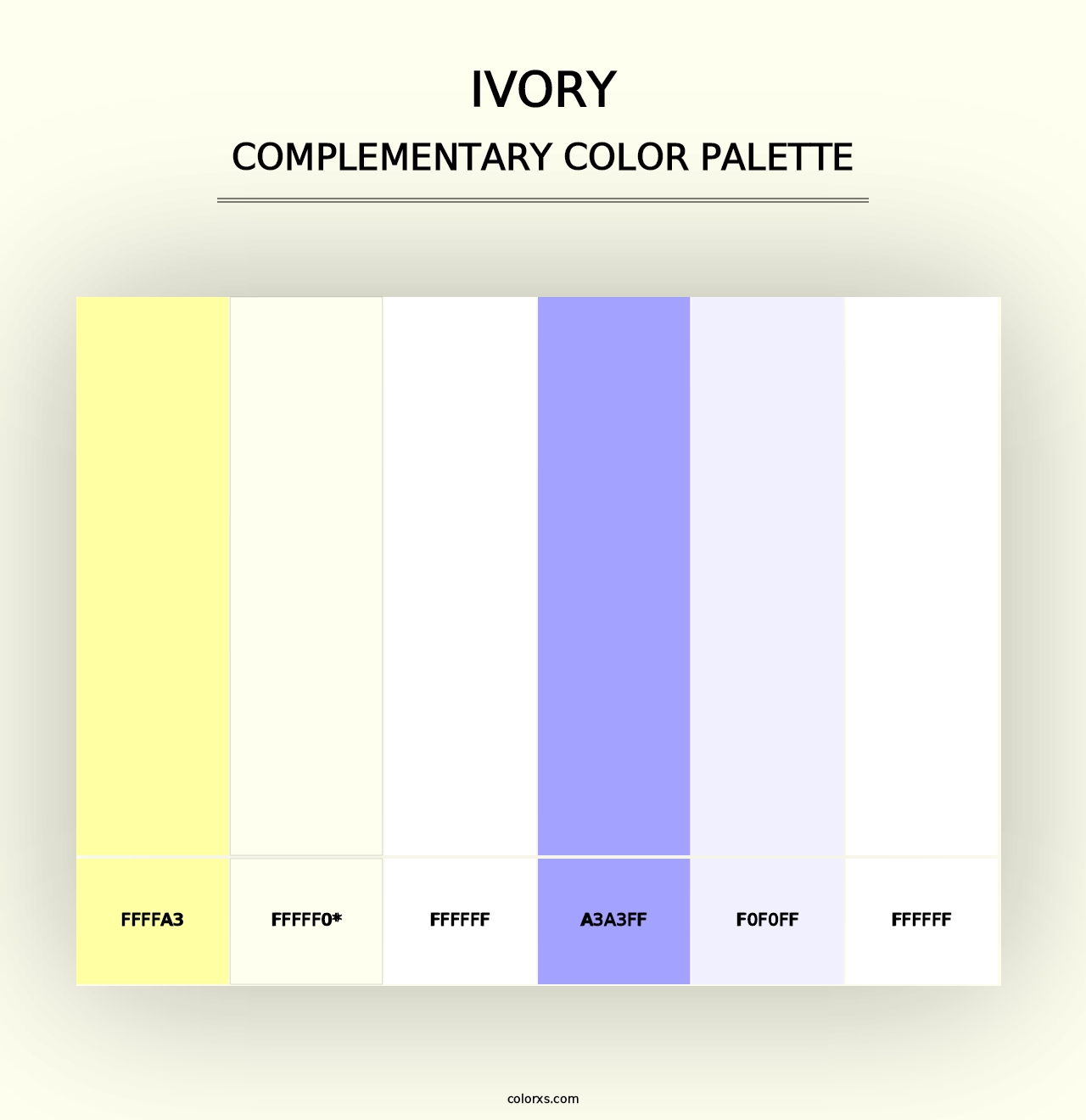 Ivory - Complementary Color Palette