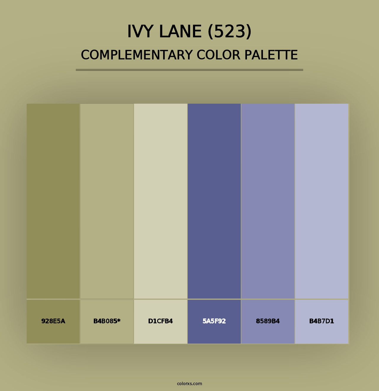 Ivy Lane (523) - Complementary Color Palette