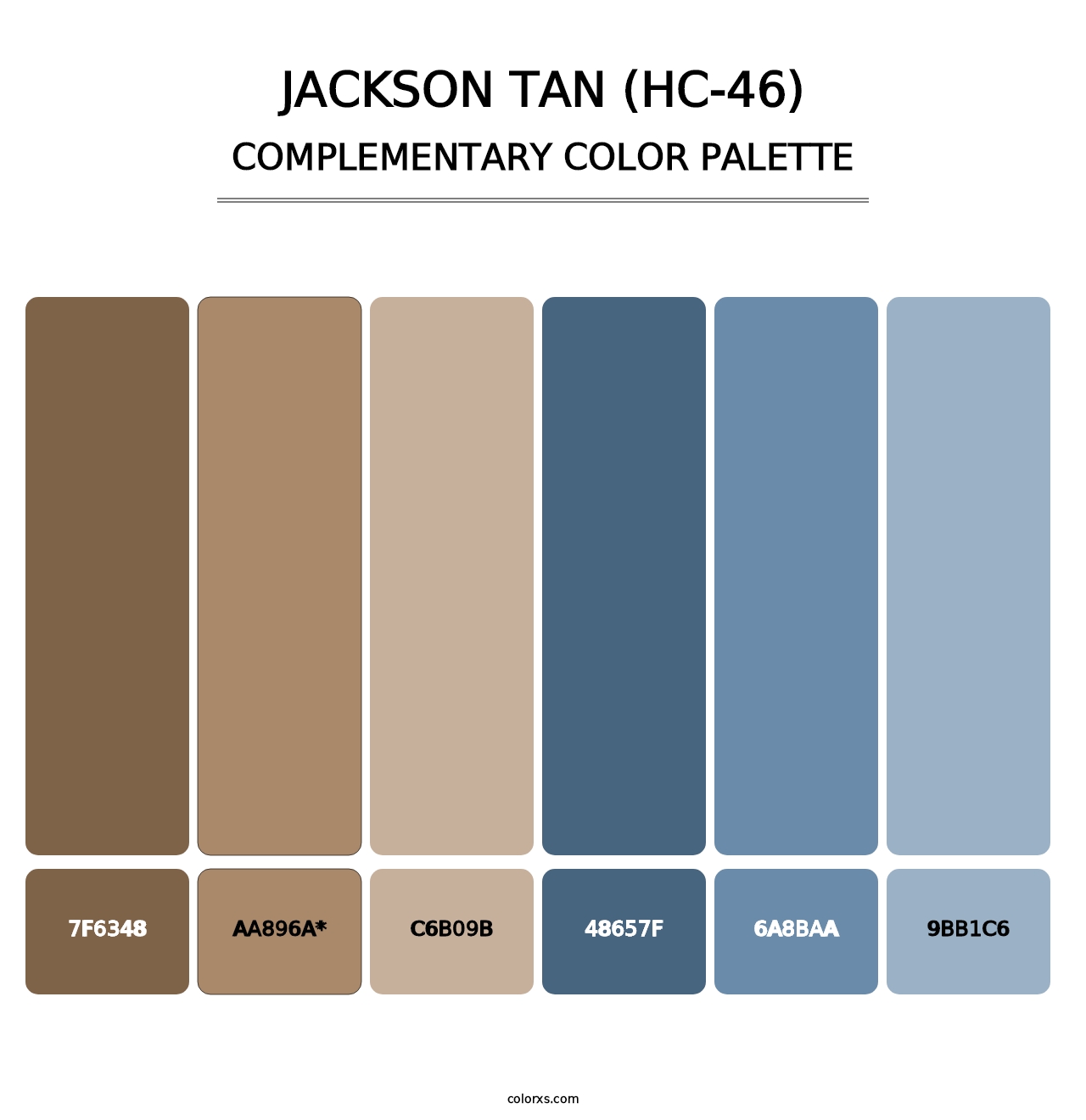 Jackson Tan (HC-46) - Complementary Color Palette