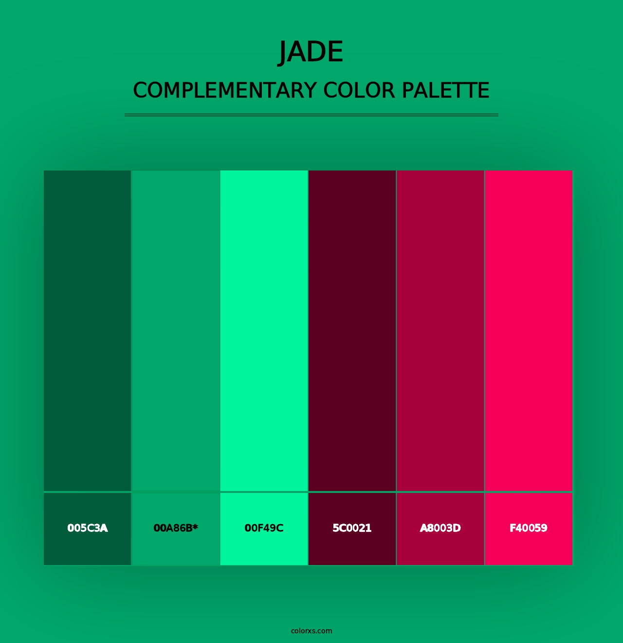 Jade - Complementary Color Palette