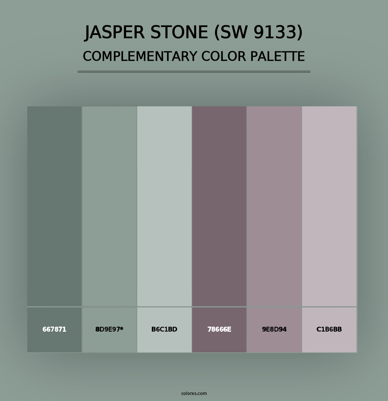 Jasper Stone (SW 9133) - Complementary Color Palette