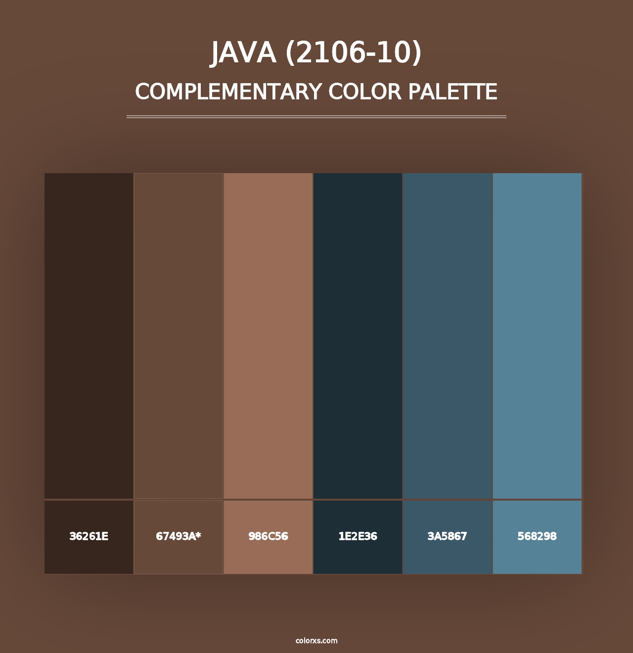 Java (2106-10) - Complementary Color Palette