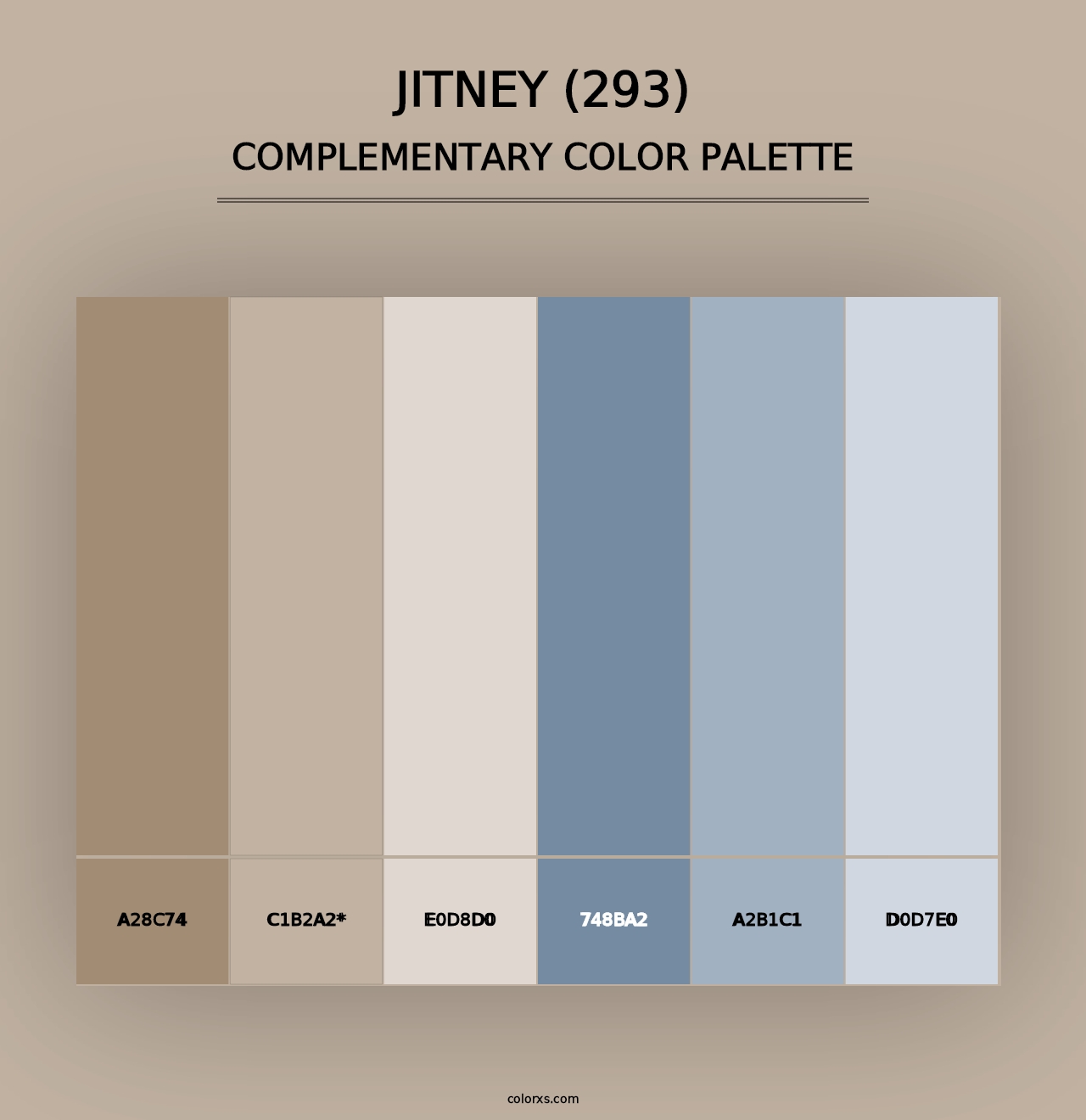 Jitney (293) - Complementary Color Palette