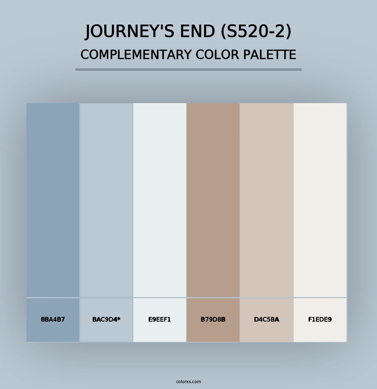 Journey'S End (S520-2) - Complementary Color Palette