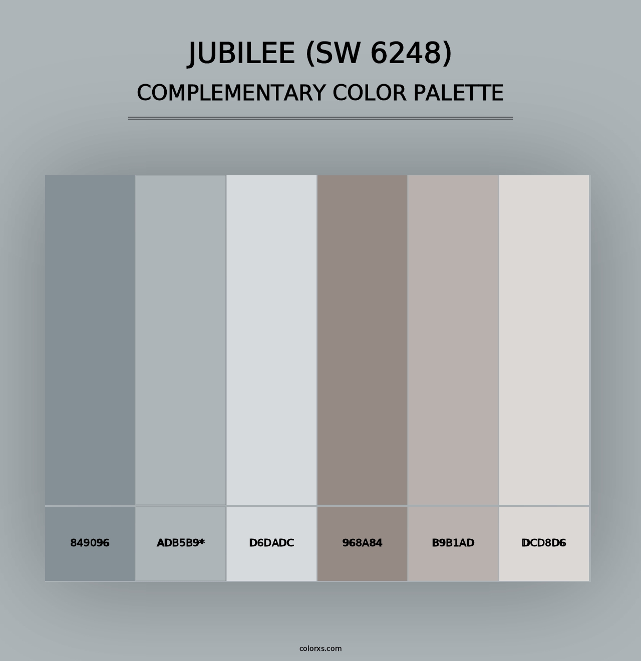 Jubilee (SW 6248) - Complementary Color Palette