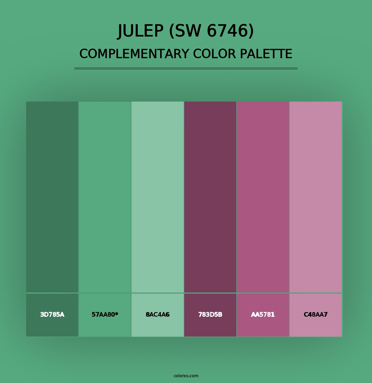 Julep (SW 6746) - Complementary Color Palette