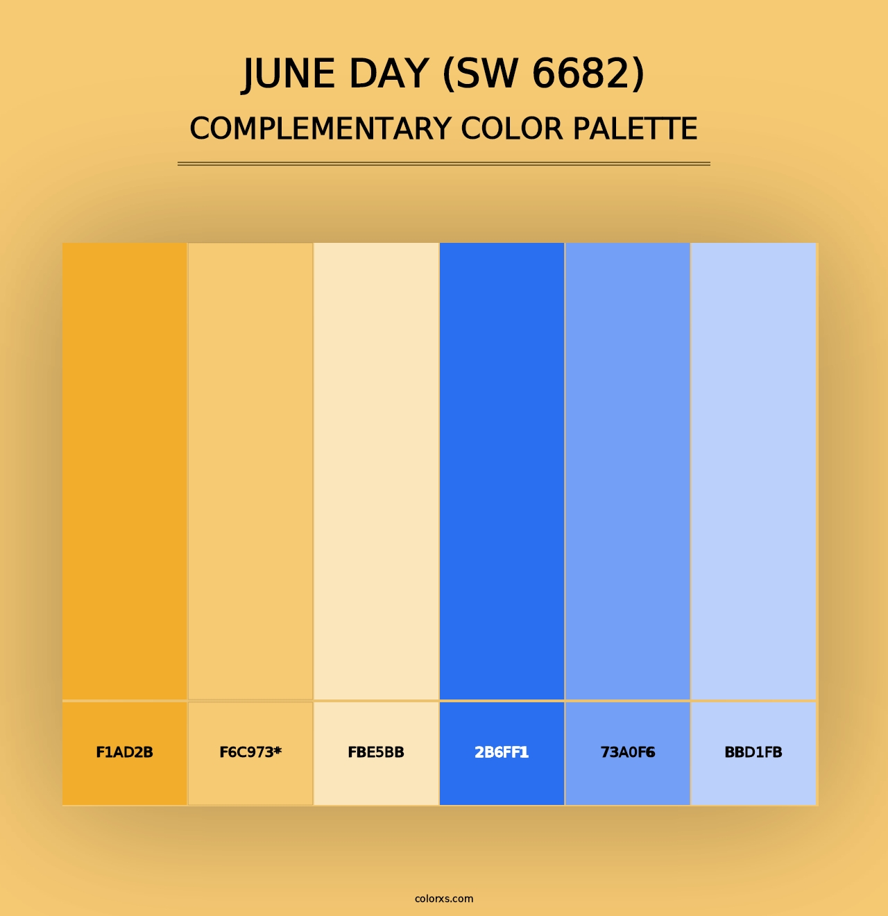 June Day (SW 6682) - Complementary Color Palette